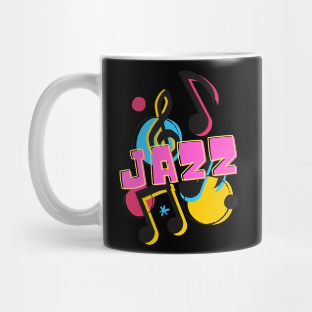 Jazz Music Funk Soul Musician Pop Art by Foxxy Merch